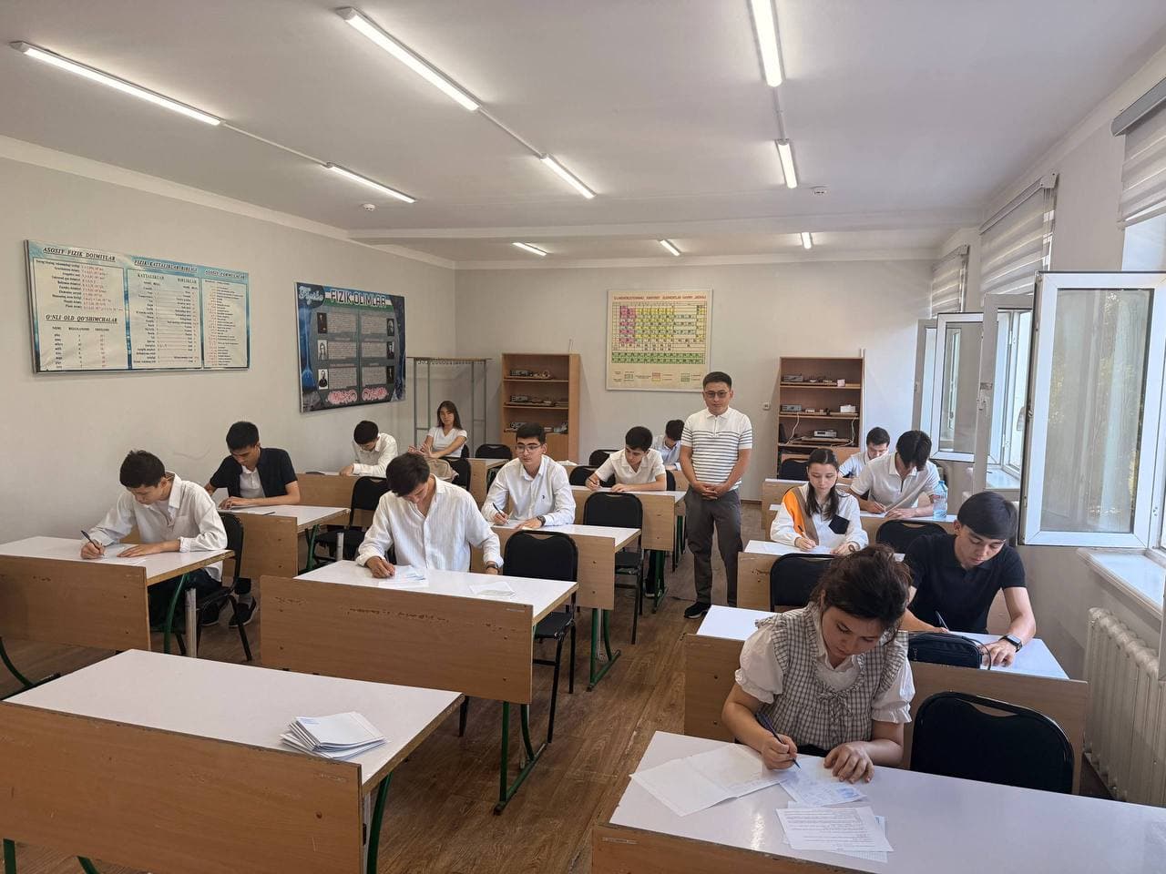 📚 Akademik litseyda matematika fanidan davlat attestatsiyasi o‘tkazildi